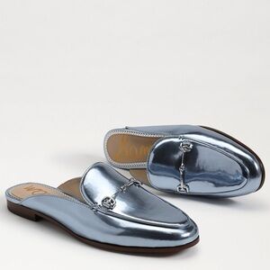 NEW! Sam Edelman Metallic Sky Linnie Bit Mule - Size 5
